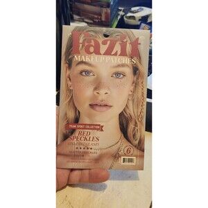 Lazit Red Speckles Glitter Freckles Makeup Patches Team Spirit Collection Vol VI